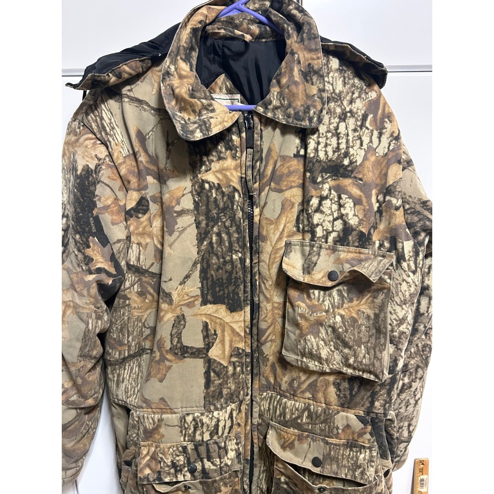 Northwest Territory Mens XL Insulated Camo Hunting Coveralls Sniper Hooded Suit - Picture 2 of 16